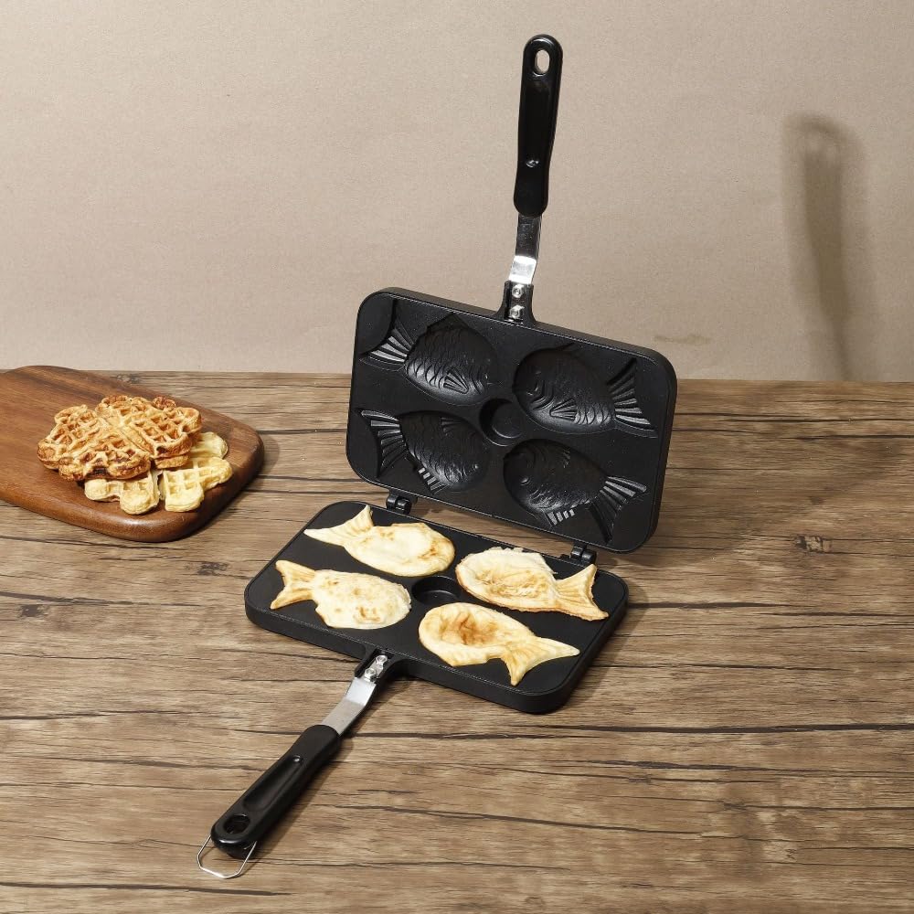 Amazon | Effonek たい焼き（日本の魚焼きグリル）用の4ピースノン