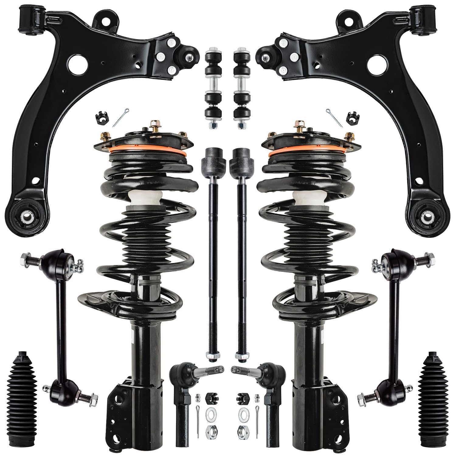 Detroit Axle - 14pc Front End Suspension Kit for Chevy Impala Monte Carlo