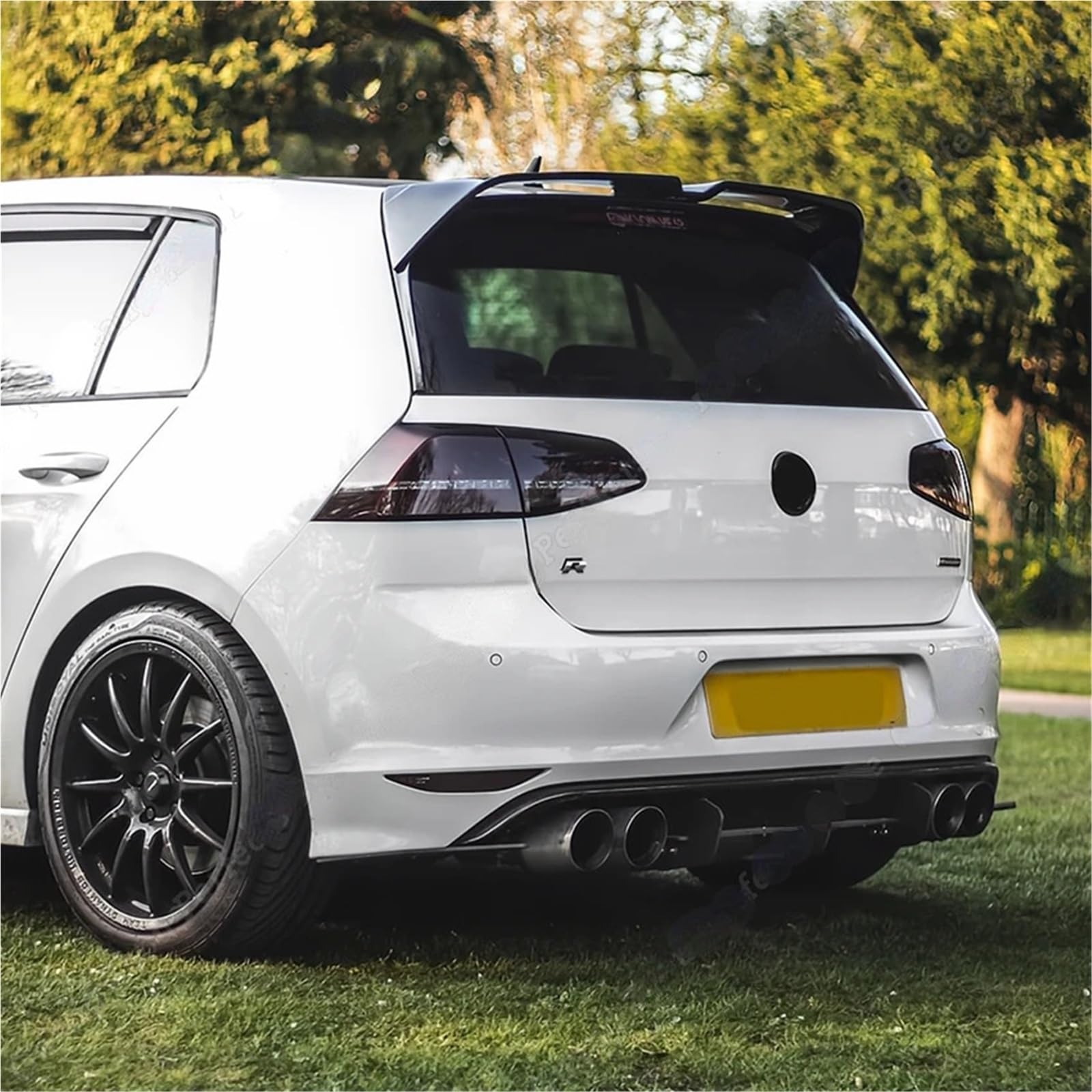 Alettone posteriore auto Adatto per Volkswagen 2013-2020 per Golf 7 .5 MK7 GTI GTD R ABS Spoiler per auto posteriore per bagagliaio Kit carrozzeria(Small Rear Wing 1)