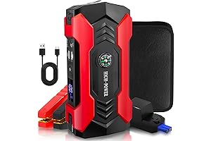 Car Battery Jumpstarter, 3000A Peak Power for Gas(10L) and Diesel(8.5L) Engine