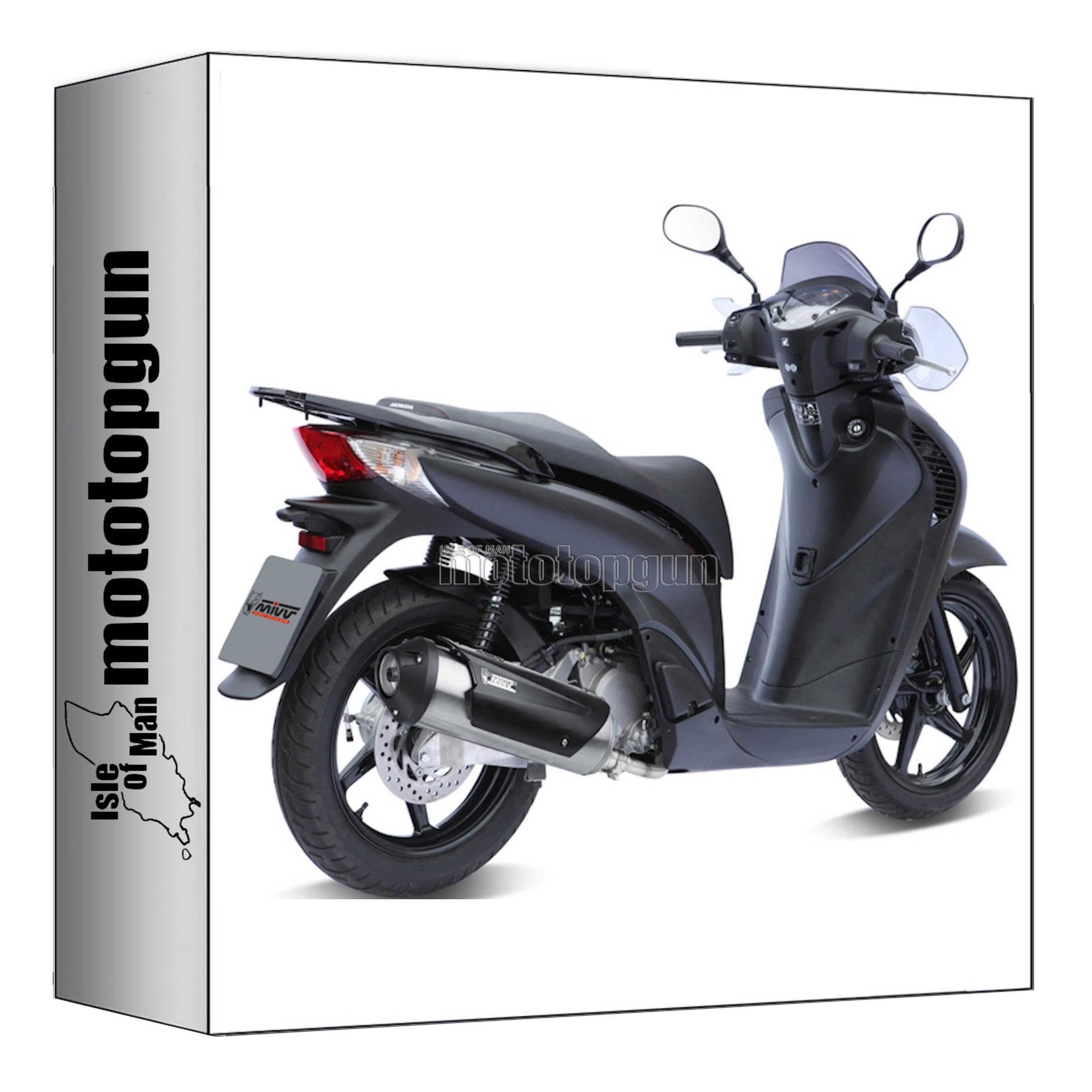 Ligne complete Mivv Urban acier homologuee catalyse compatible Honda SH 150 2002-2012