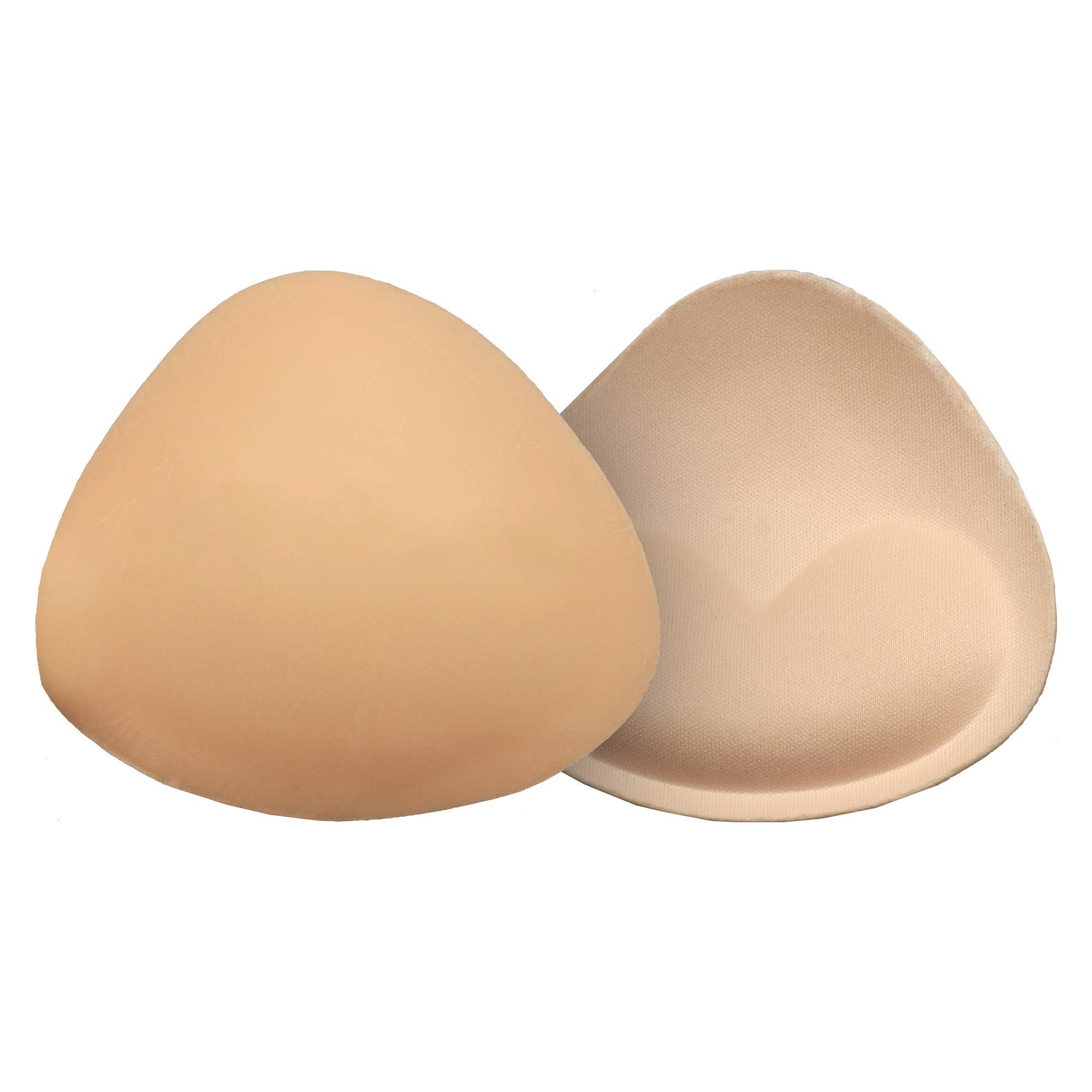 Bye Bra Women's Nude Adhesive Bra Pads, Bikini Half Push Up Bra Pads, Removable Bra Pads, Adhesive Bra Inserts, Enhanced Look, One Size, Beige