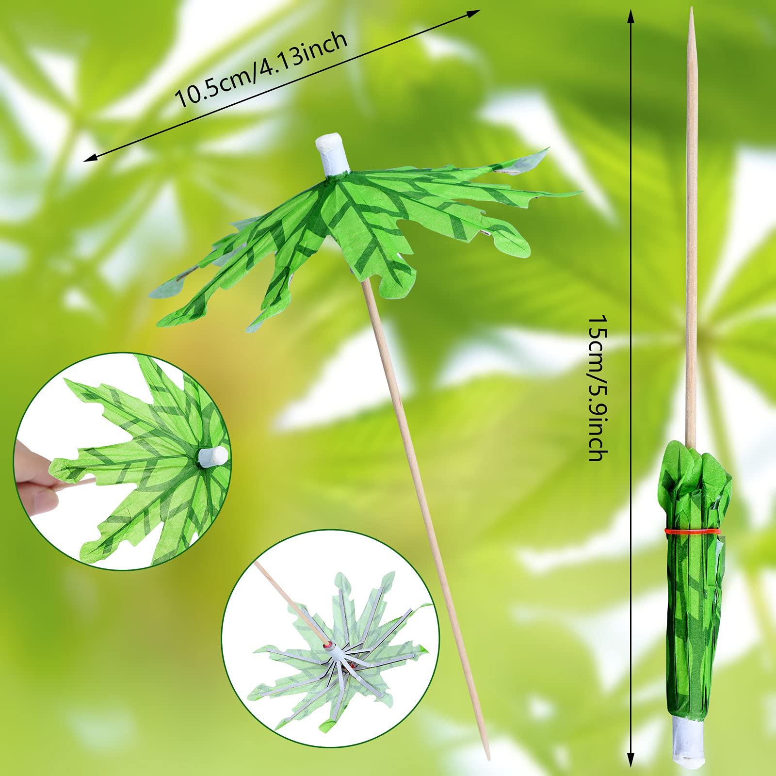 Darice Papier Drink Sonnenschirme – 10,2 Cm, 12 Stück In Tropischen Farben – Für Cocktails, Partydeko & Desserts