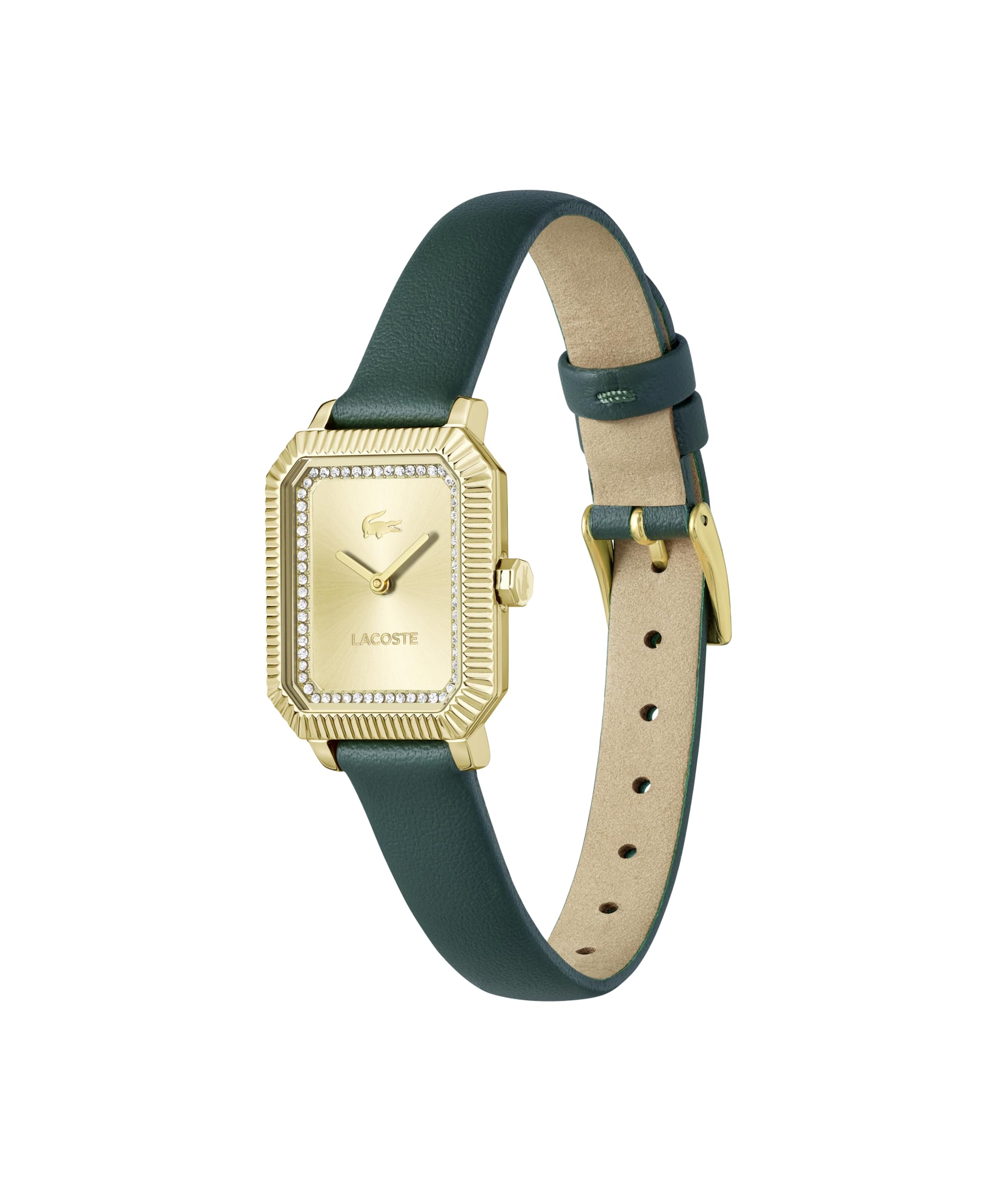 Lacoste Reloj con Movimiento de Cuarzo de Tres Manecillas para Mujer Colección Parisienne con Correa de Acero Inoxidable o de Cuero