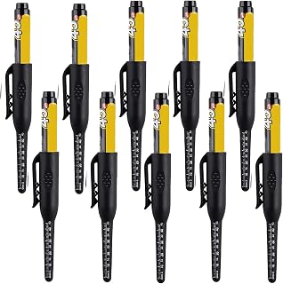 10 Pcs Long Nib Marker Pen, Deep Reach Marker Pens, Deep Hole Marker, 45mm Extra-Length Tip for Marking, Multi-Purpose Deeps Hole Markers Pens Carpenter Ink Pen for Carpenter, Metal Wood Marking
