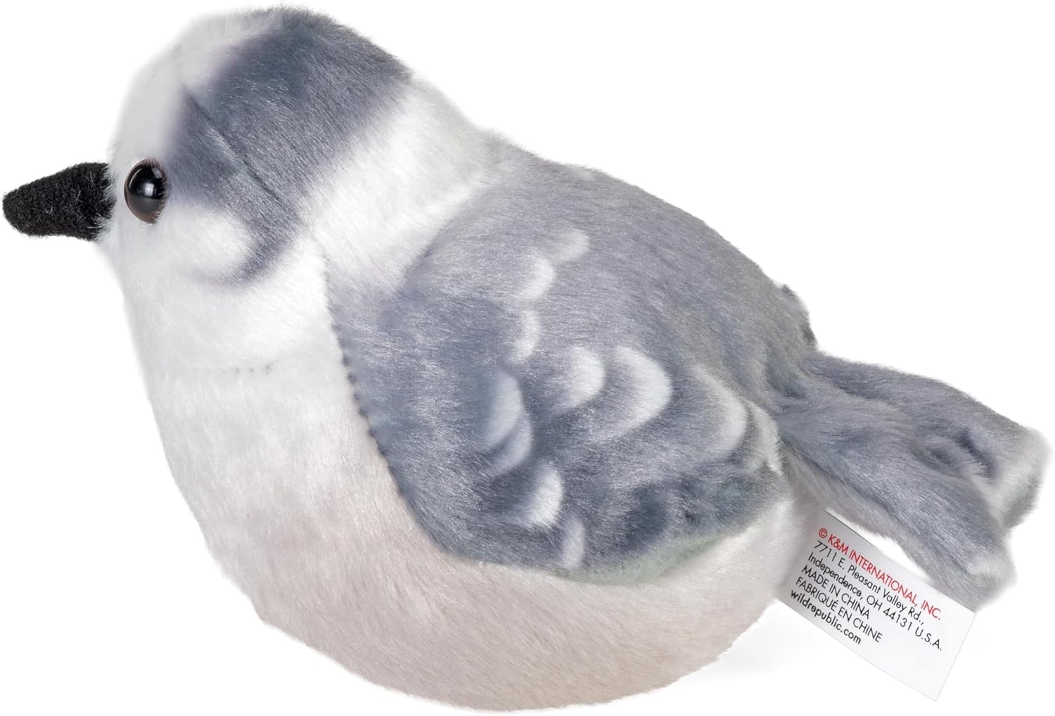 Wild Republic Audubon Birds Canada Jay, Stuffed Animal, 7 Inches, Plush Toy, Fill is Spun Recycled Water Bottles