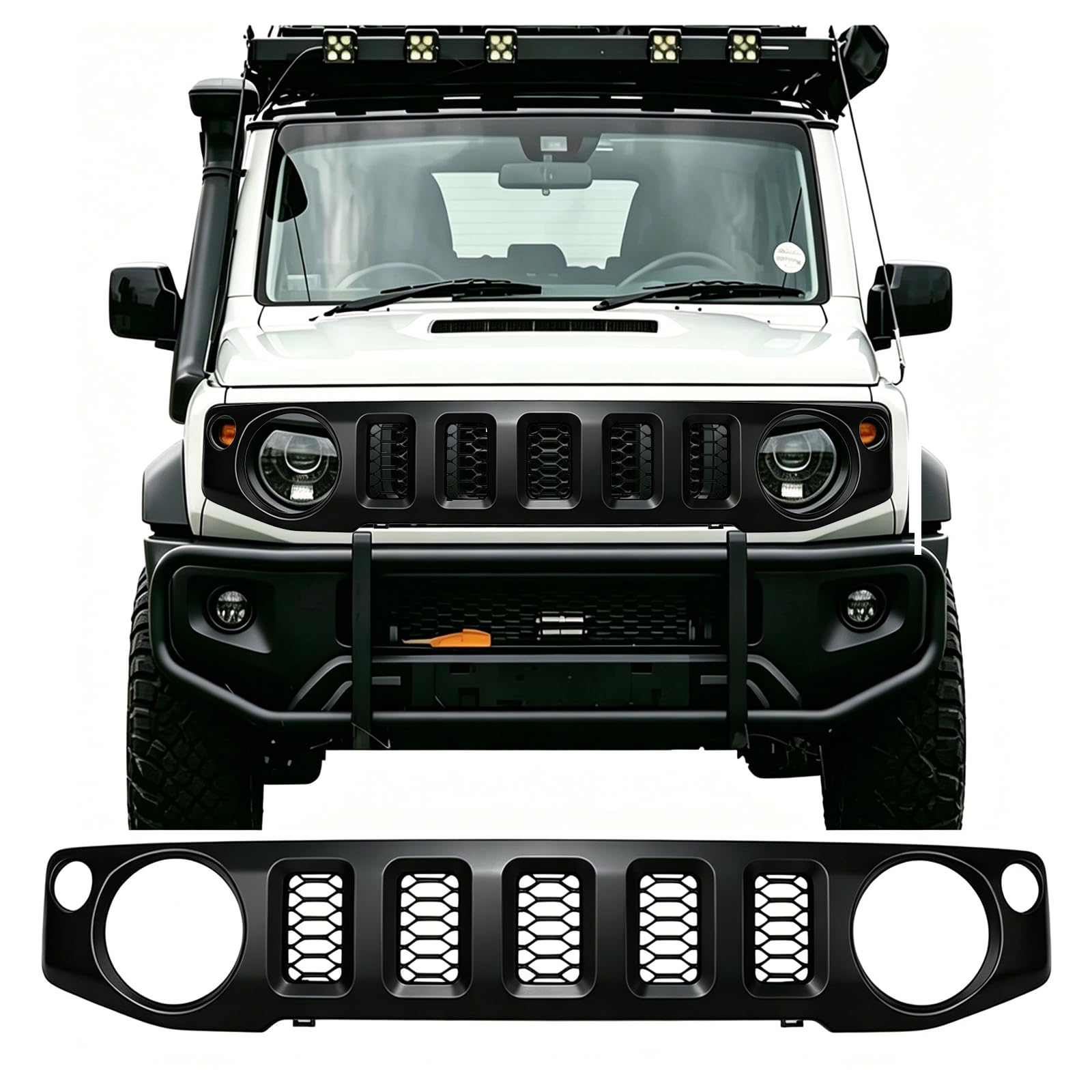 ケンデル　jb64 フロントグリル Amazon.co.jp: ジムニー新型フロントグリルJB64 JB74 JC74 シエラ