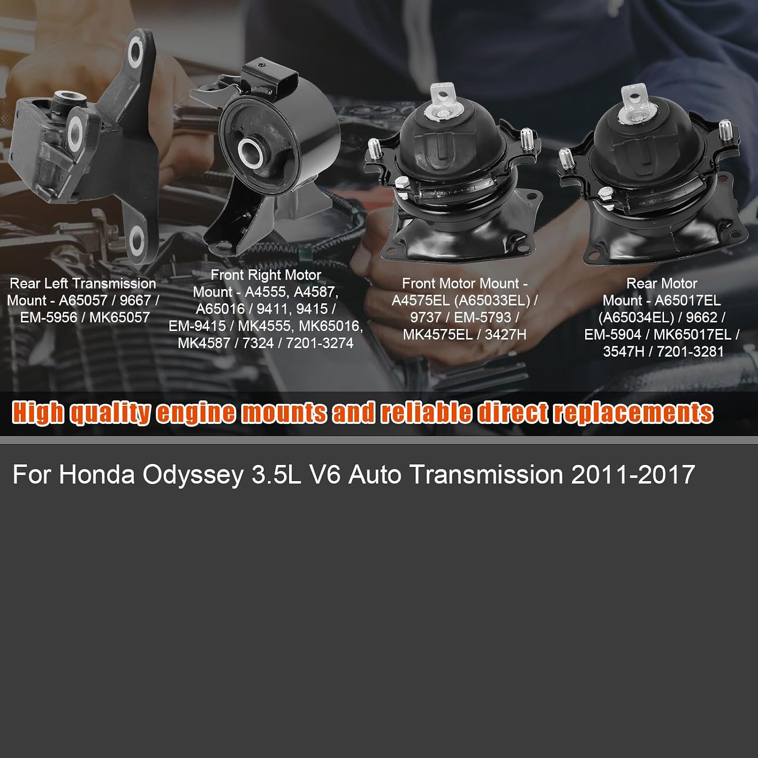 Engine Mount for Honda Odyssey 3.5L V6 2011-2017