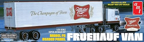 AMT Fruehauf - Semirremolque de 40 pies (Miller Beer) a escala 125
