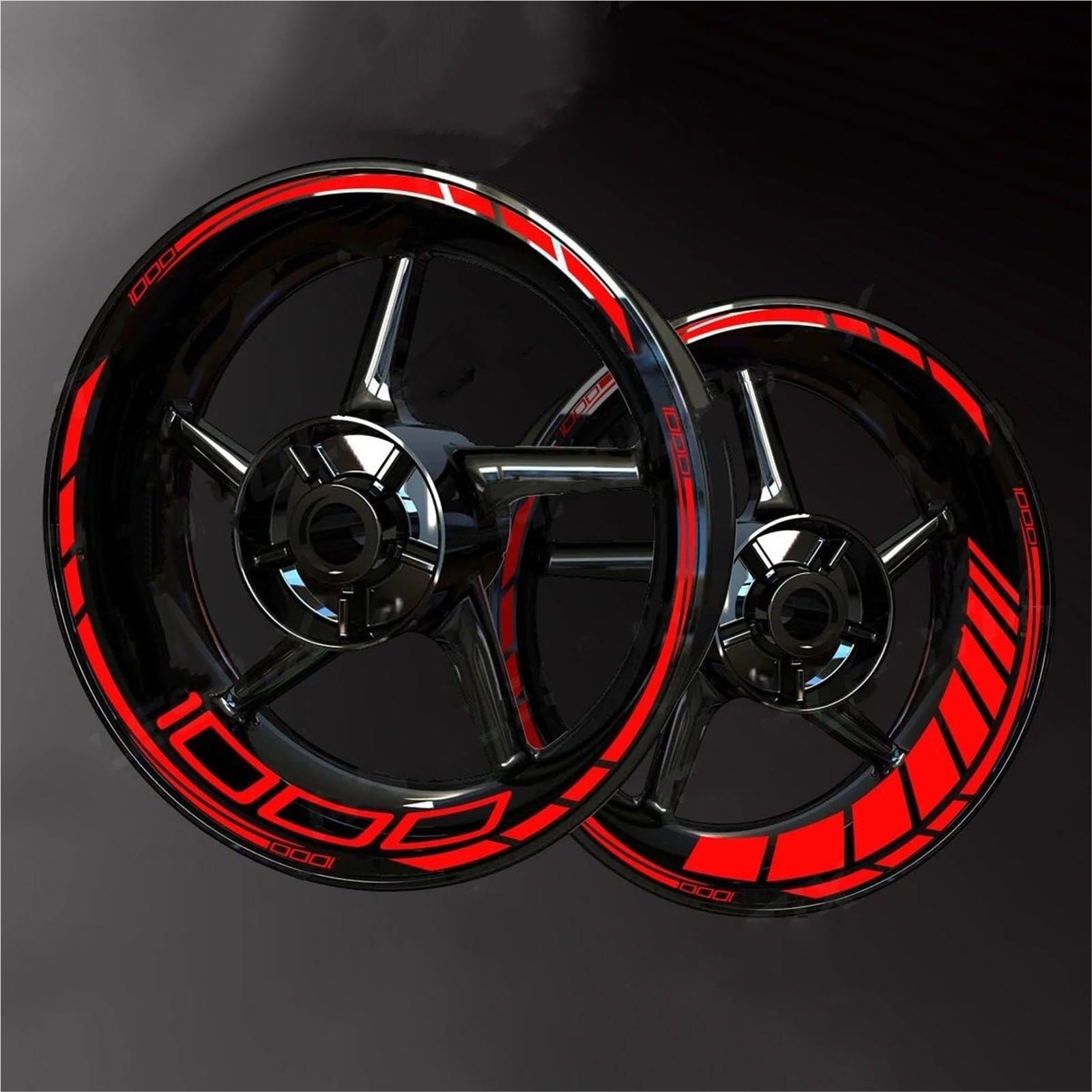 Wheel Stickers Motorcycle Reflective Wheel Decal for for Z1000 for Z 1000 Rim Stripe Decals Waterproof Hub Stickers Rim Reflective Decal