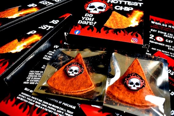 2 x Hottest Chip in the UK - Carolina Reaper Extreme heat UK - Box of two. Challenge