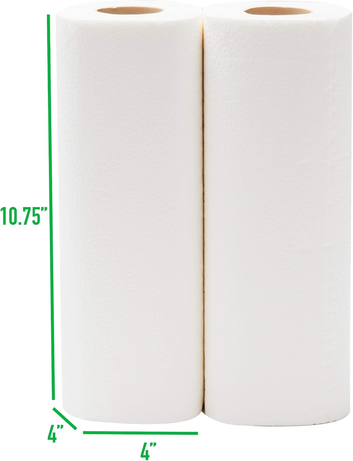 My Stuff 2-Ply Paper Towels, Absorbent Disposable Kitchen Cleaning Cloths, 120 Perforated Sheets Per Roll, Pack of 2, White : Health & Household