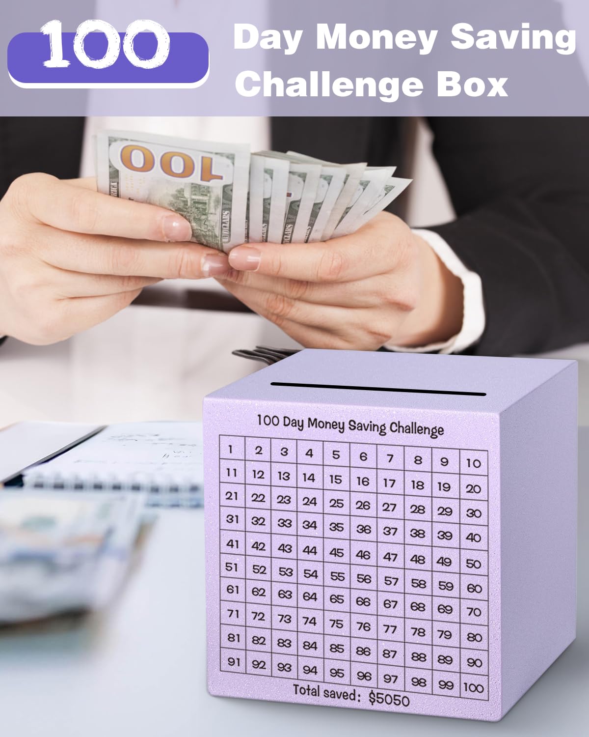 100 Saving challenge Box ver. (リフィルのみ) 100 Saving challenge Box ver. (リフィルのみ)
