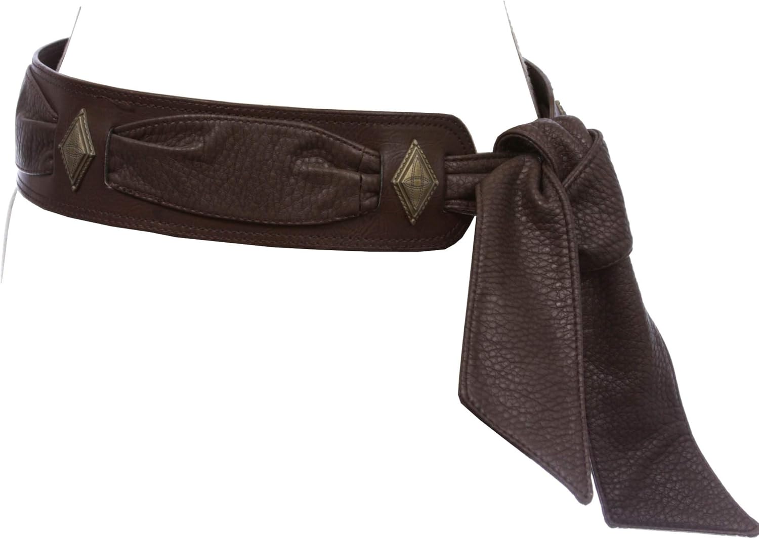 nicole lee Women's 2 3/4" Wide Contour Concho Fashion Sash Belt