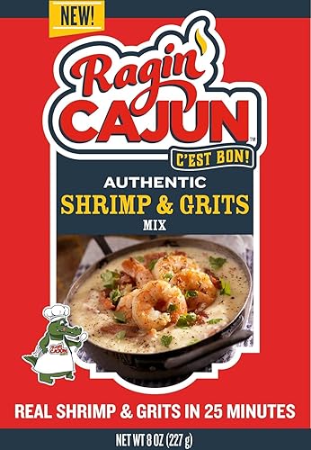 Ragin' Cajun Shrimp & Grits - Mezcla de condimentos cajún, 8 onzas (paquete de 6) disponible en Yaxa Costa Rica