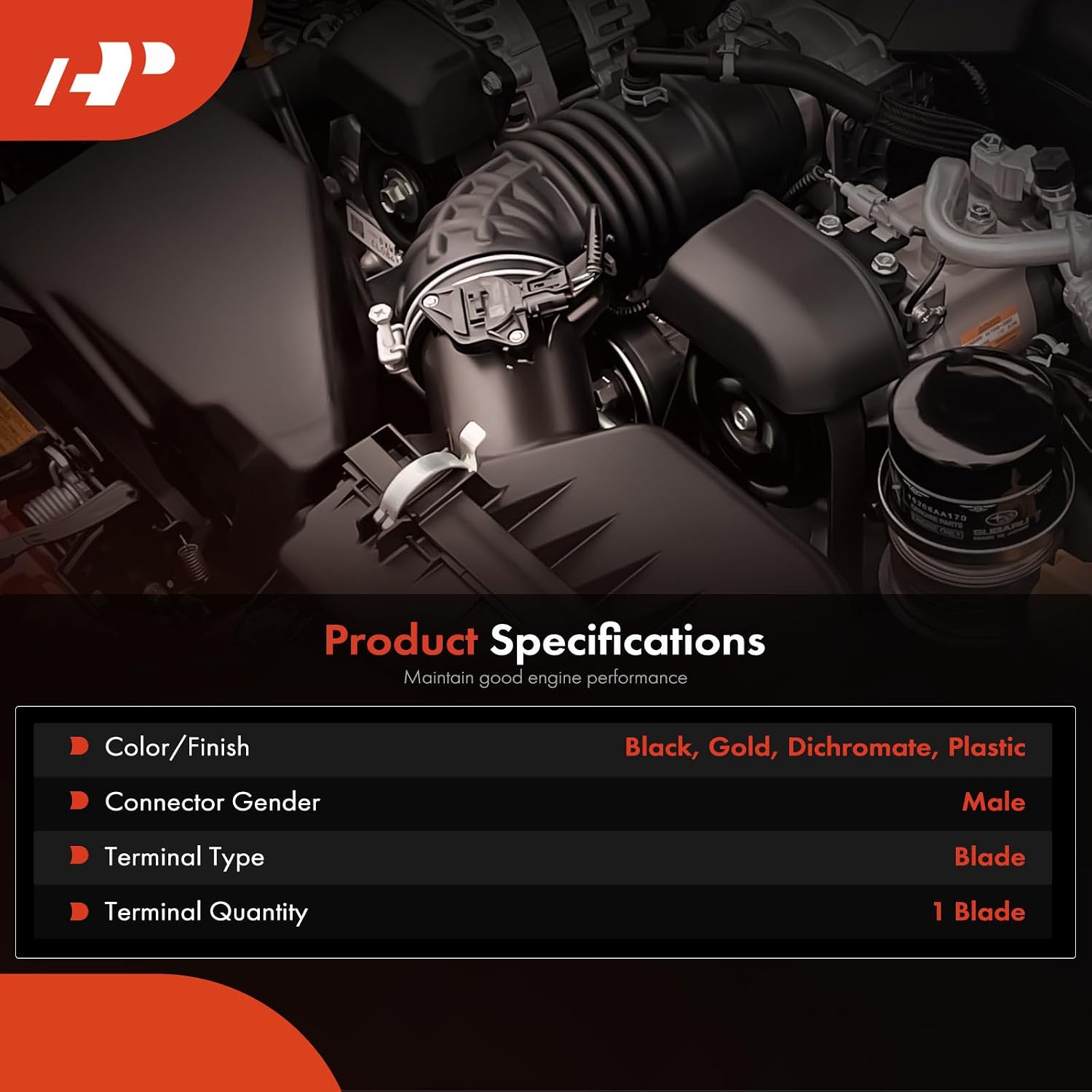 A-Premium Oil Pressure Sensor Compatible with Chevrolet Sprint Chrysler Sebring Dodge Stratus Eagle Ford Escort Metro Hyundai Accent Santa Fe Sonata Kia Optima