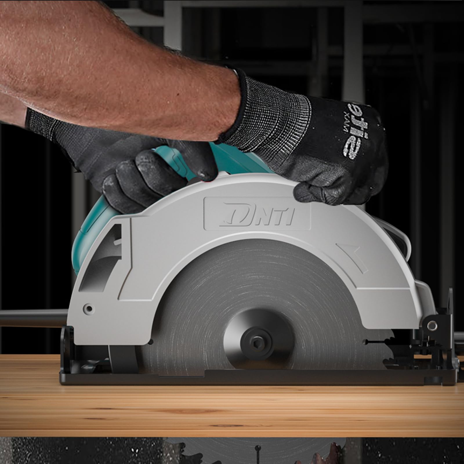 DNTI-7.5amp Corded Electric circular saw 5500rpm circular saw Power Woodworking Tool Power Handheld circular saw for Wood Chamfer DIY 7-1/2-Inch (56312)