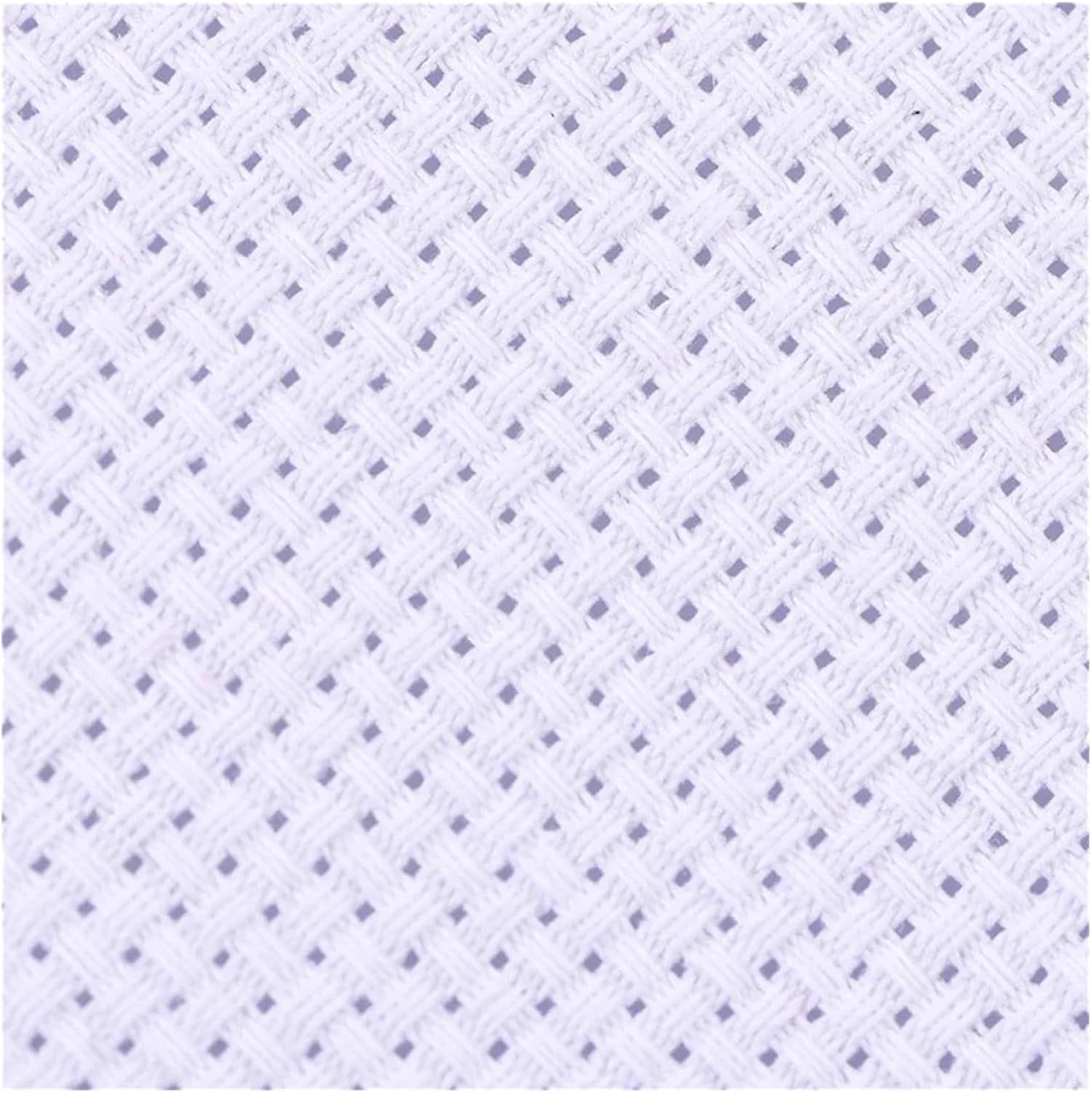 Cross Stitch Fabric Aida Cloth DIY Cross Stitch Cotton Embroidery Fabric Mesh Crafting Canvas Sheets(18CT Unprinting,50 * 50cm)