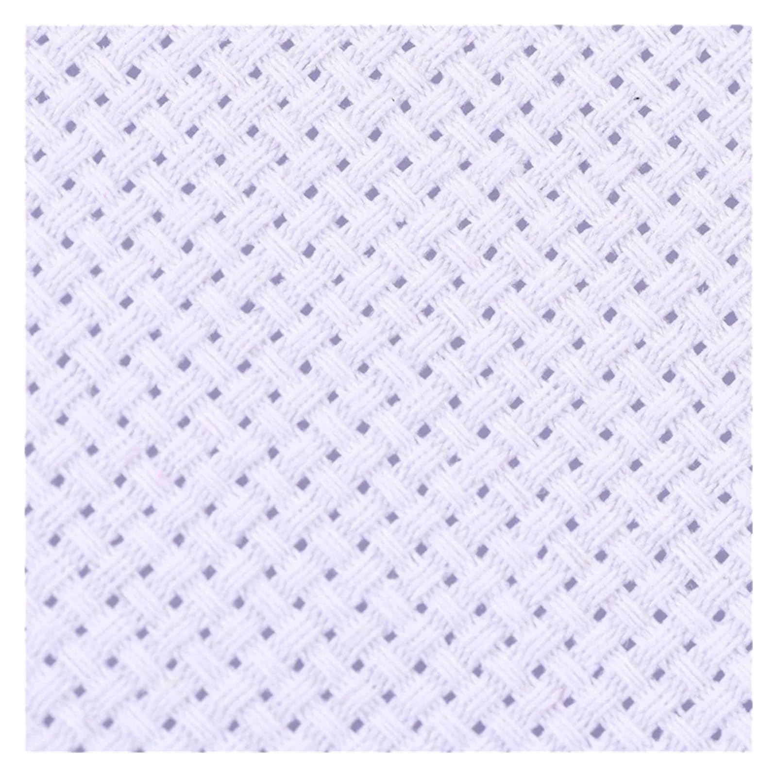 Tkanina do haftu, Tkanina Aida do haftu krzyżykowego, tkanina bawełniana, siatka rękodzieła, płótna, arkusze(18ct Unprinting,50 * 50cm)