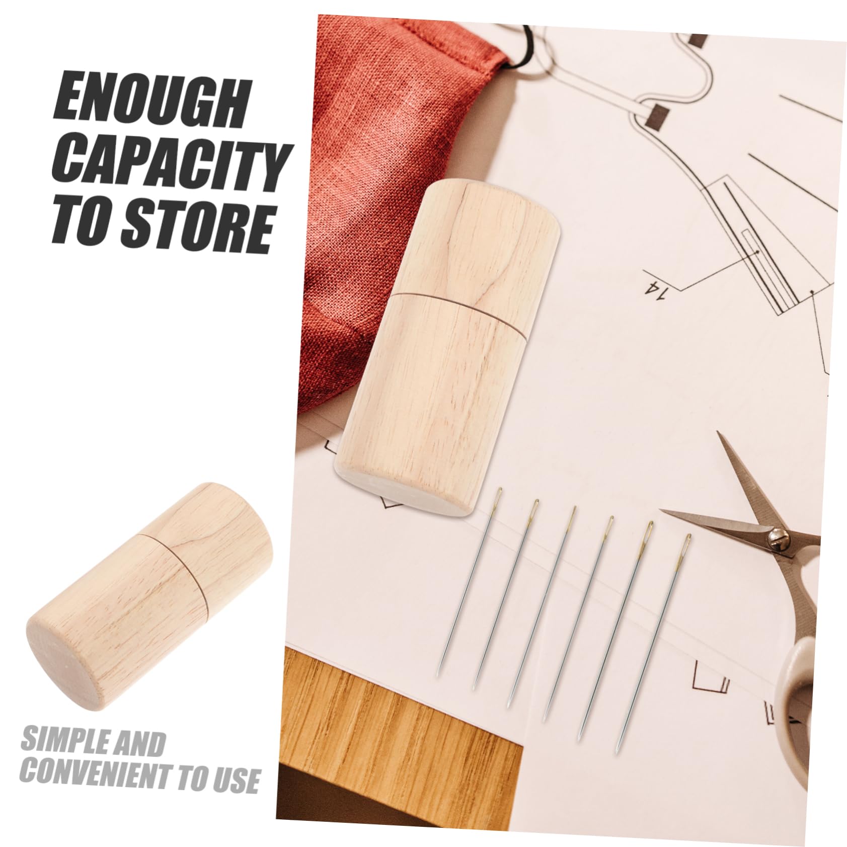 Uonlytech 5 Set Contenitori per Aghi da Cucito Scatola Aghi Compatta e Portatile per Casa Include per Conservazione Accessori da Cucito e Ferri