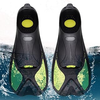 1 Pair Snorkel Fins Swim Fins Travel Size Short Fins For Adults Diving Fins Heel Swim Training For Water Training, Snorkeling, Diving, Swimming