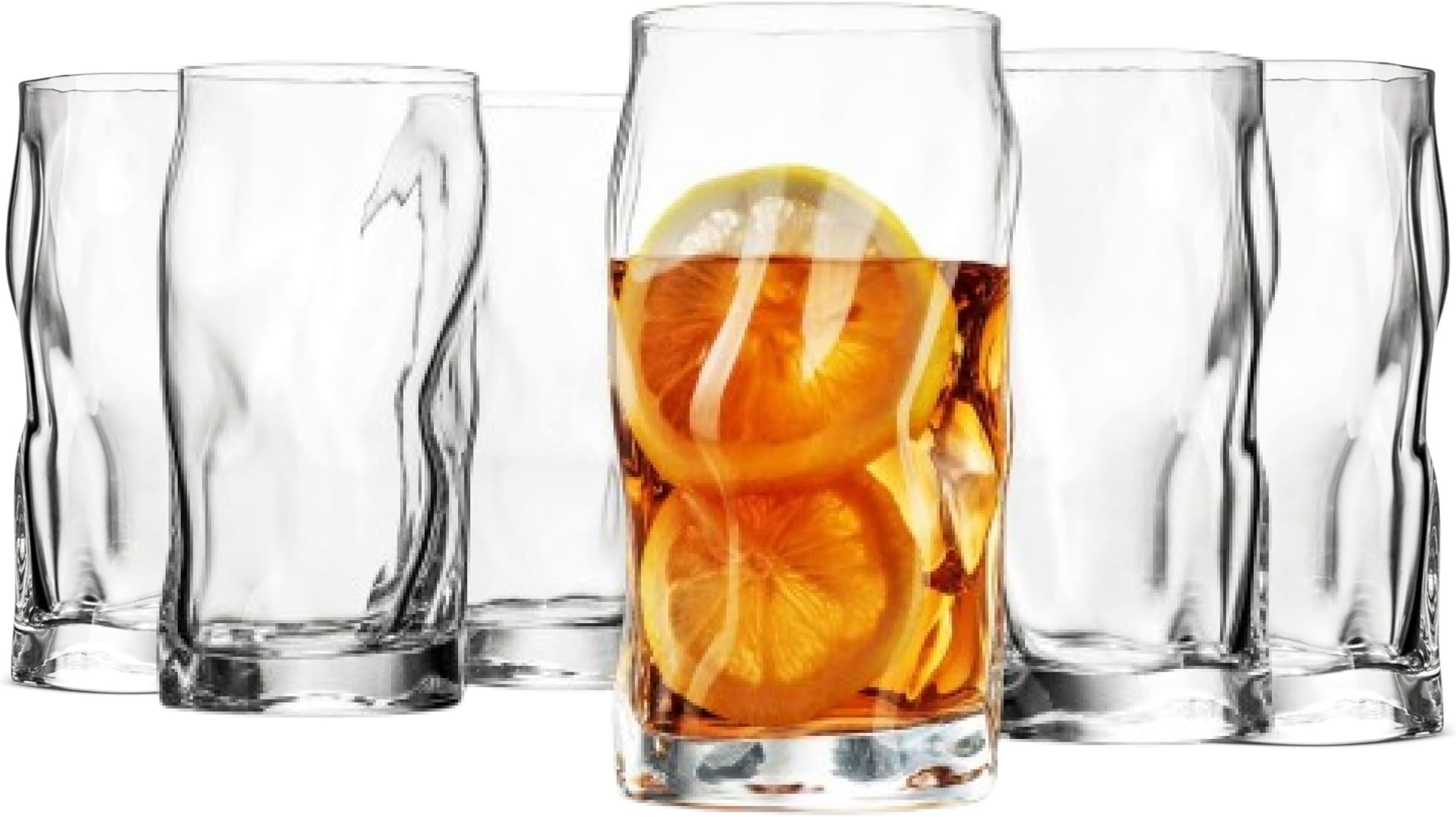 Sorgente 15.5 oz. Cooler Glasses, Set of 6,