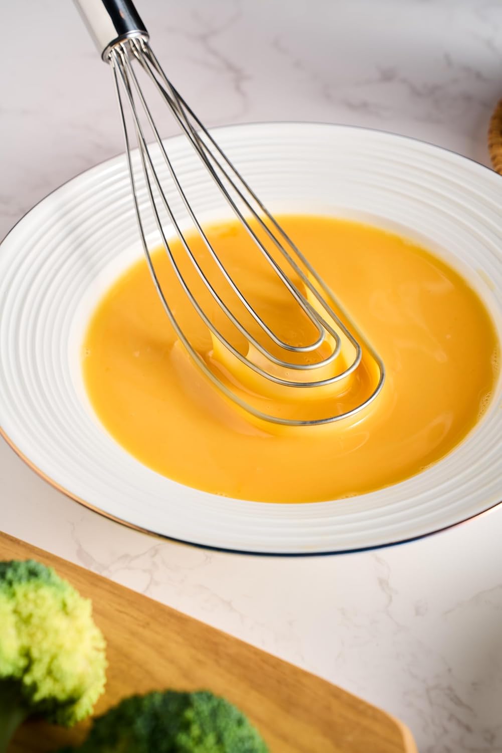 10.63" Stainless Steel Flat Whisk,Egg Beater for Blending,Whisking,Beating,or Stirring - Image 6