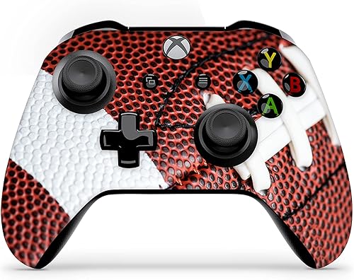 ZOOMHITSKINS Funda de controlador compatible con Xbox One S y Xbox One X, tecnología de adhesivo de vinilo 3M, deportes blancos y rojos, duradero, 1