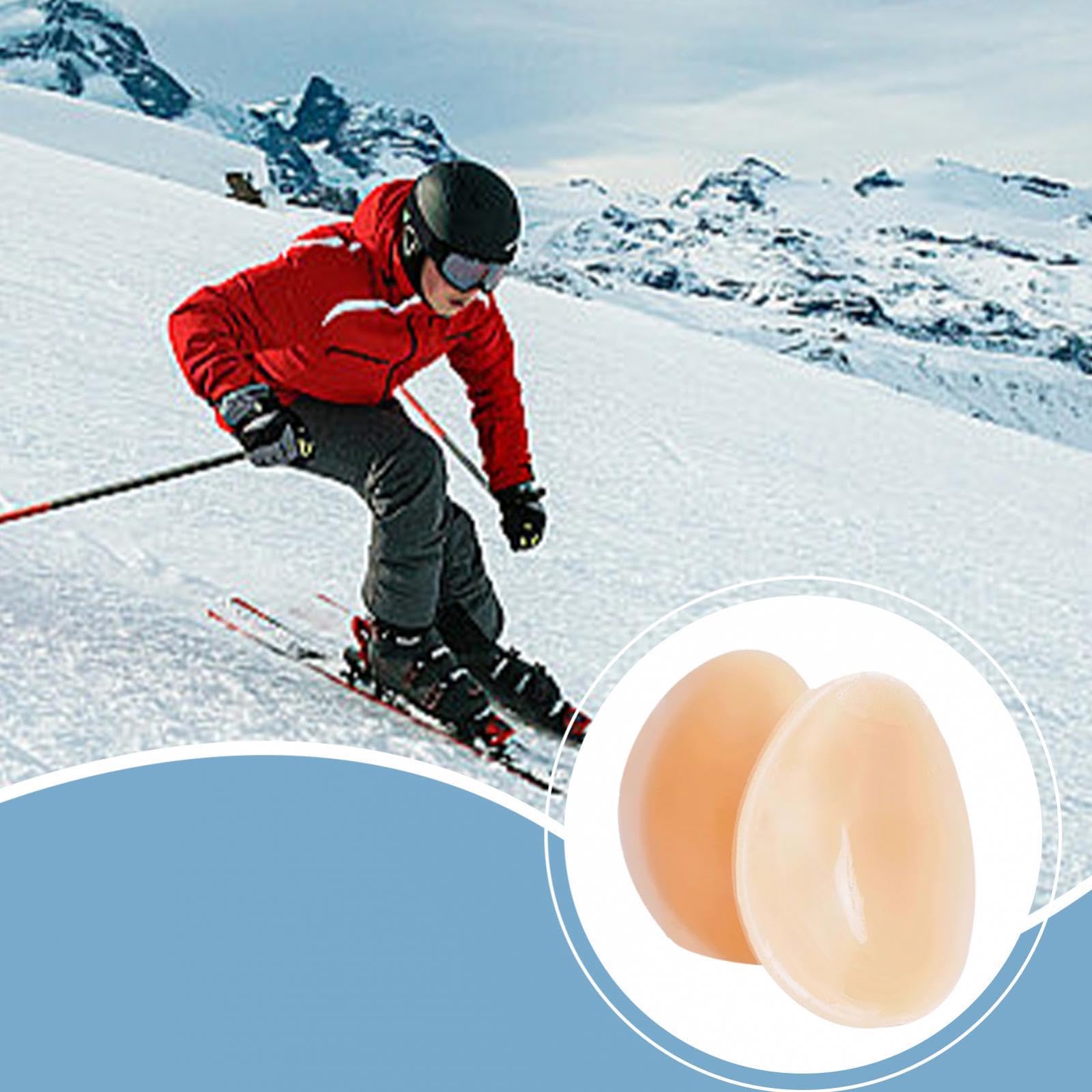 2 Rodilleras de Silicona Reutilizables para Deportistas, Ideales para Practicar Deportes Al Aire Libre como El Snowboard.