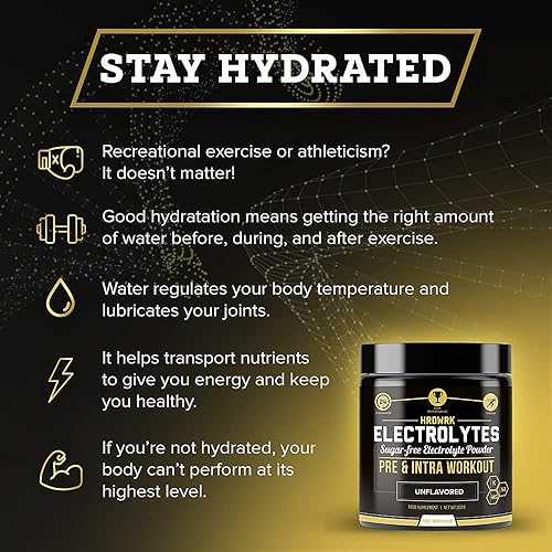 Miniatura 8 de HRDWRK - 100 porciones de electrolitos Keto en polvo de hidratación sin azúcar, polvo de electrolitos para aumentar la resistencia y reducir la