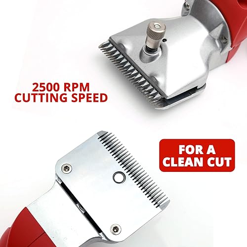 Vista 5 de LANATI Cortapelos sin cable para recorte/recorte/montaje de caballos, ganado, ovejas y ciervos