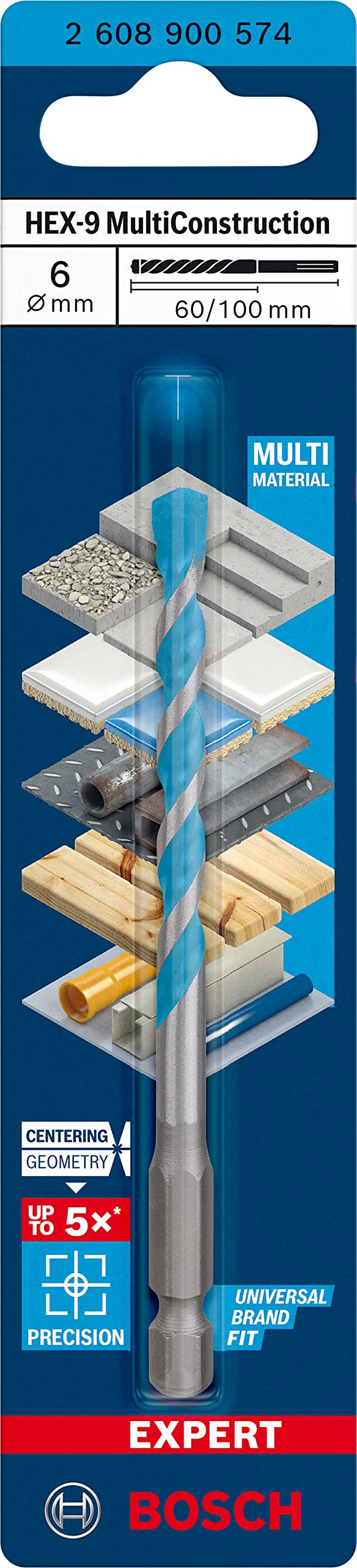 Bosch Professional Accessories 3x Expert Hex-9 Multiconstruction Delme Ucu Setleri (Beton, Yumuşak Döşemeler, Çelik, Yumuşak Ahşap, Plastik, 5-8 mm, Aksesuar Döner Matkap/Vidalamalar)