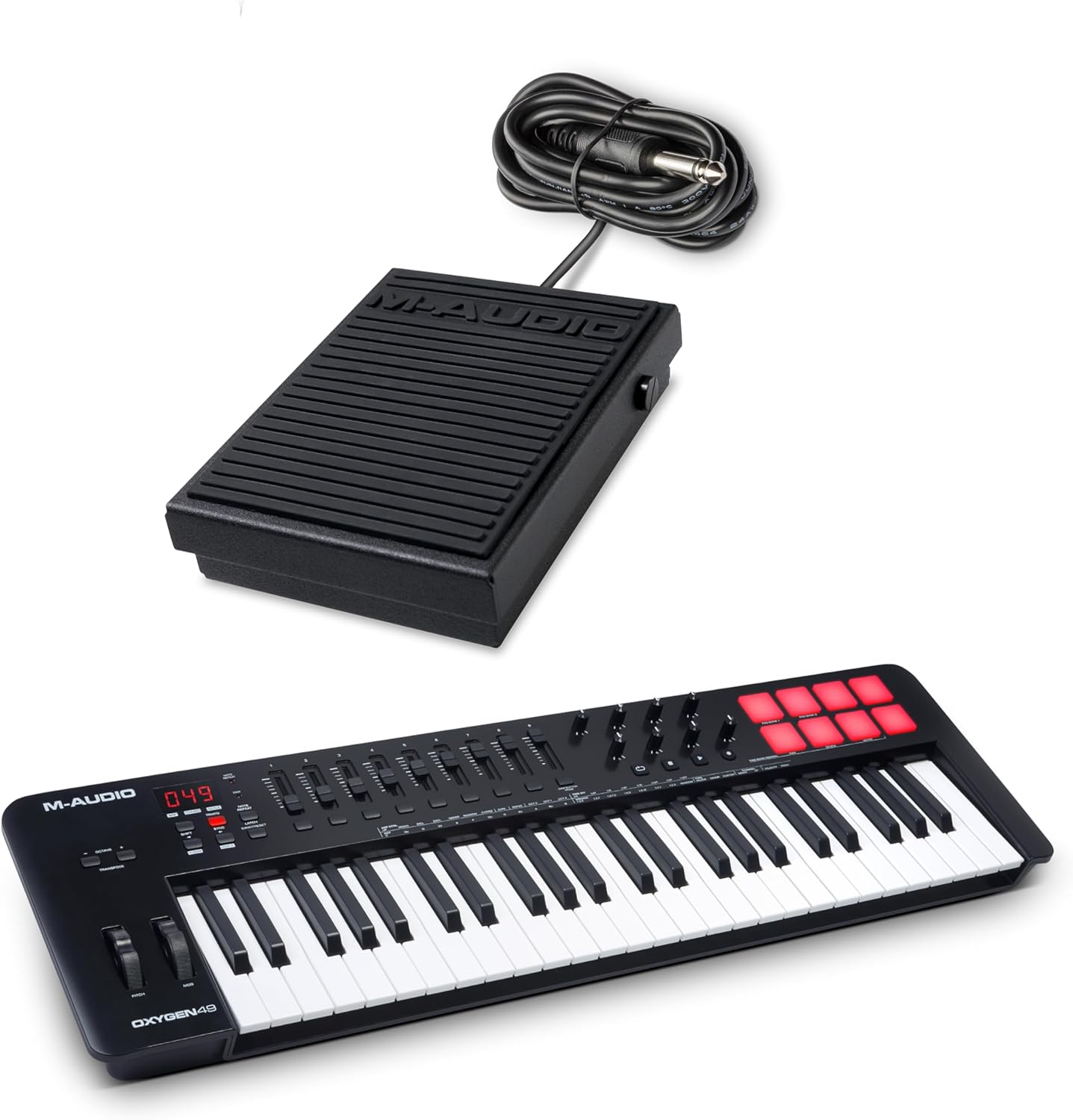 M-Audio Oxygen 49 (MKV) MIDI Keyboard Controller + Universal Sustain Pedal