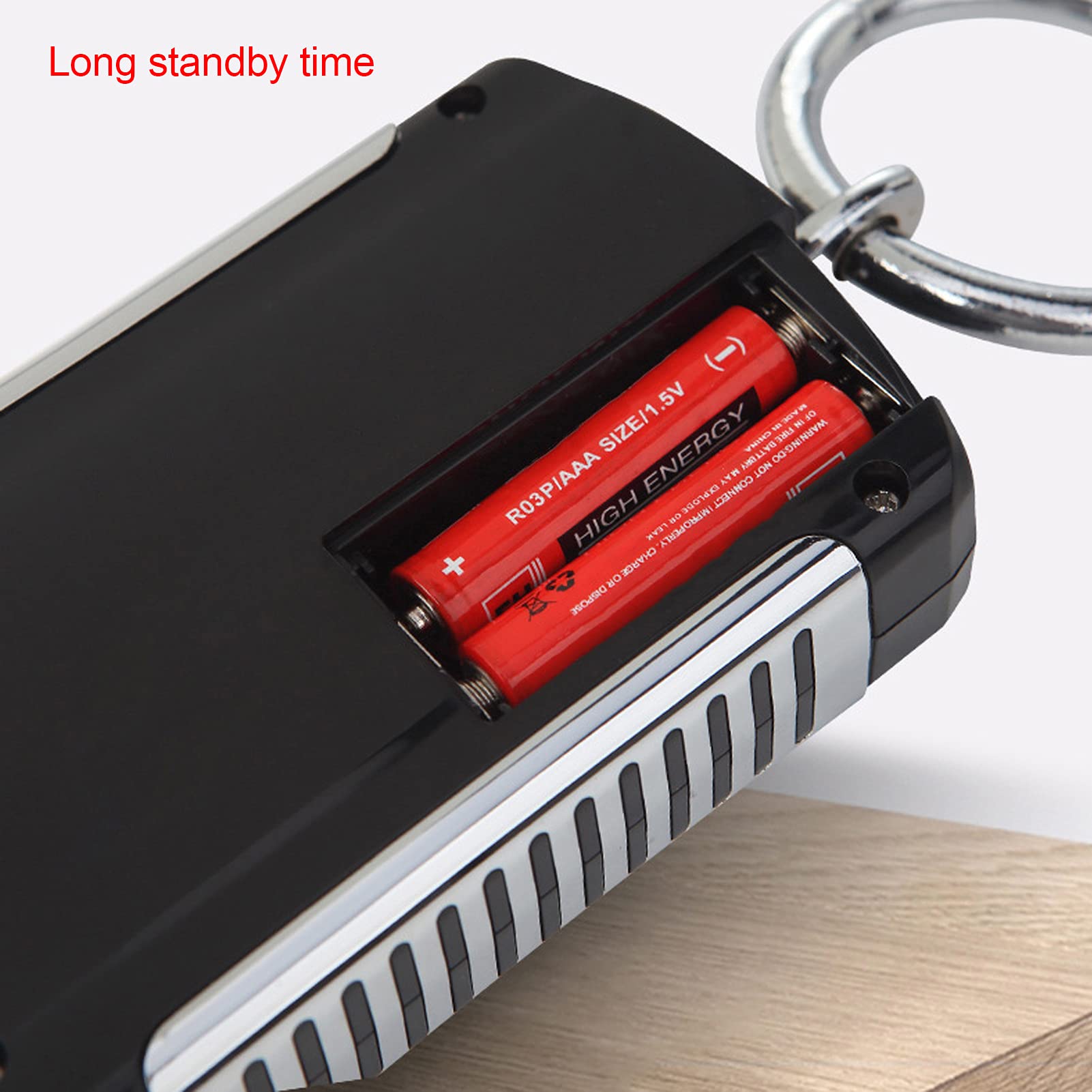 Fdit Bilancia per Gru 440 Libbre/200 kg, Mini Bilancia Digitale Sospesa con Gancio in Acciaio Inossidabile, Display LCD e Bilancia 0,1 kg per la Pesca, i Bagagli, la Caccia All'aperto(Rosso)