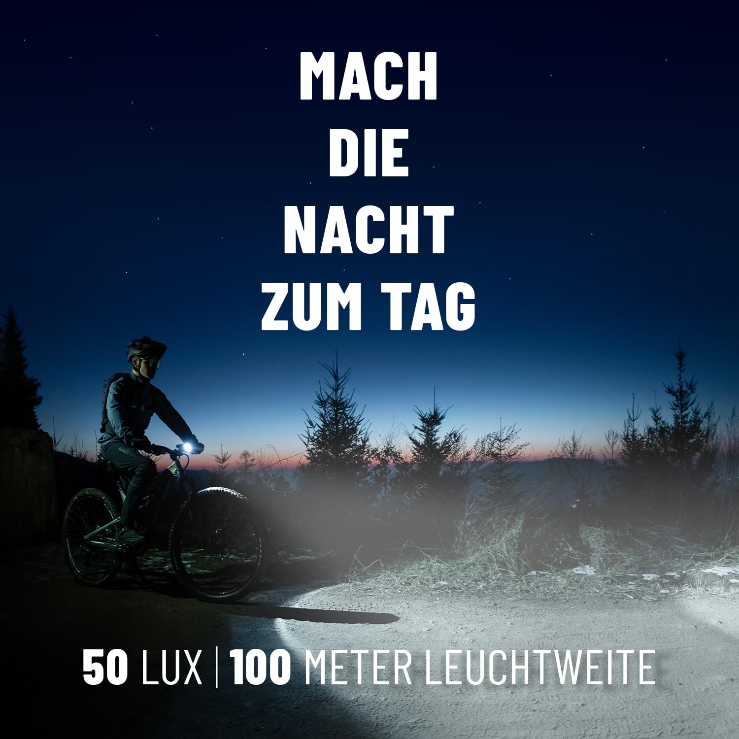 ABSINA LED Fahrradlicht Set USB aufladbar - 180 Lumen & 50 Lux - Fahrradbeleuchtung Set StVZO zugelassen - Kinderfahrrad Lichter LED Set, Fahrradlicht Kinder, Fahrradlampe Lichtset