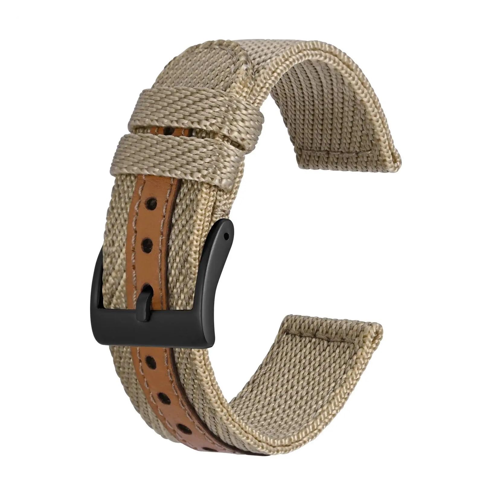 FYYFeng Bracelet de montre en nylon 18 mm 20 mm 22 mm bracelet de montre tissé léger haut de gamme doux et étanche remplacement de bracelet