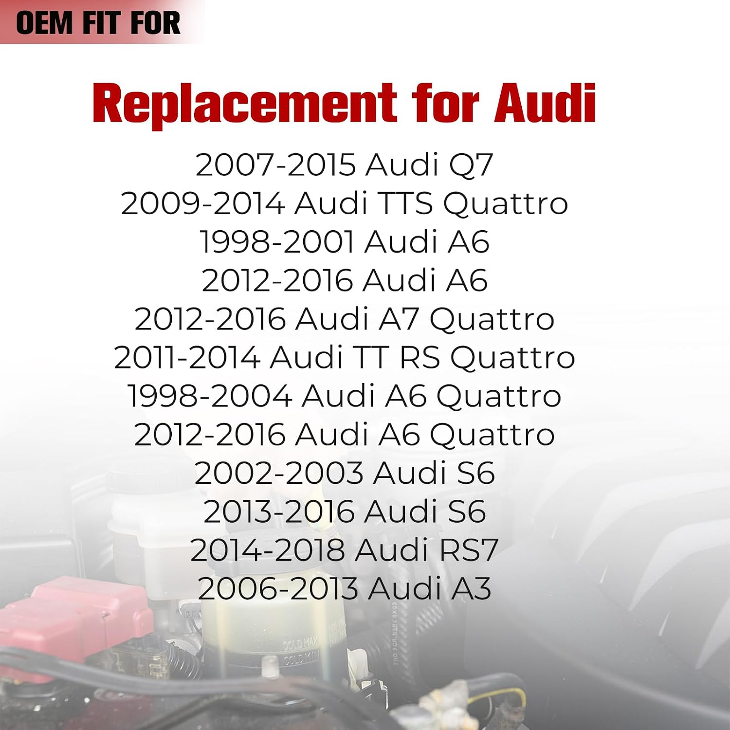 Radiator Cap for Audi, 1998-2018 A6 A7 A6 Quattro A7 Quattro S6 RS7, 2007-2015 Q7, 2006-2013 A3, 2009-2014 TTS Quattro, 2011-2014 TT RS Quattro, 3B0121321