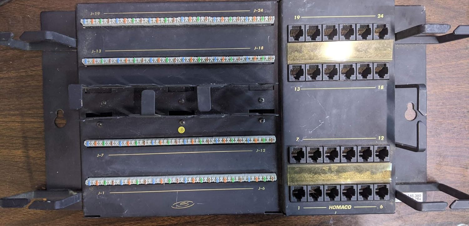 Homaco Communication Circuit Accessory MJW5E837TB 24 Port Amazon