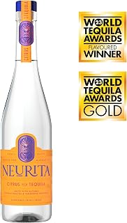 Neurita Tequila Citrus - 35% ABV, 70cl - Made with Tequila Blanco - Flavoured Tequila - Perfect Base for Margarita Cocktails - No Triple Sec or Cointreau Needed