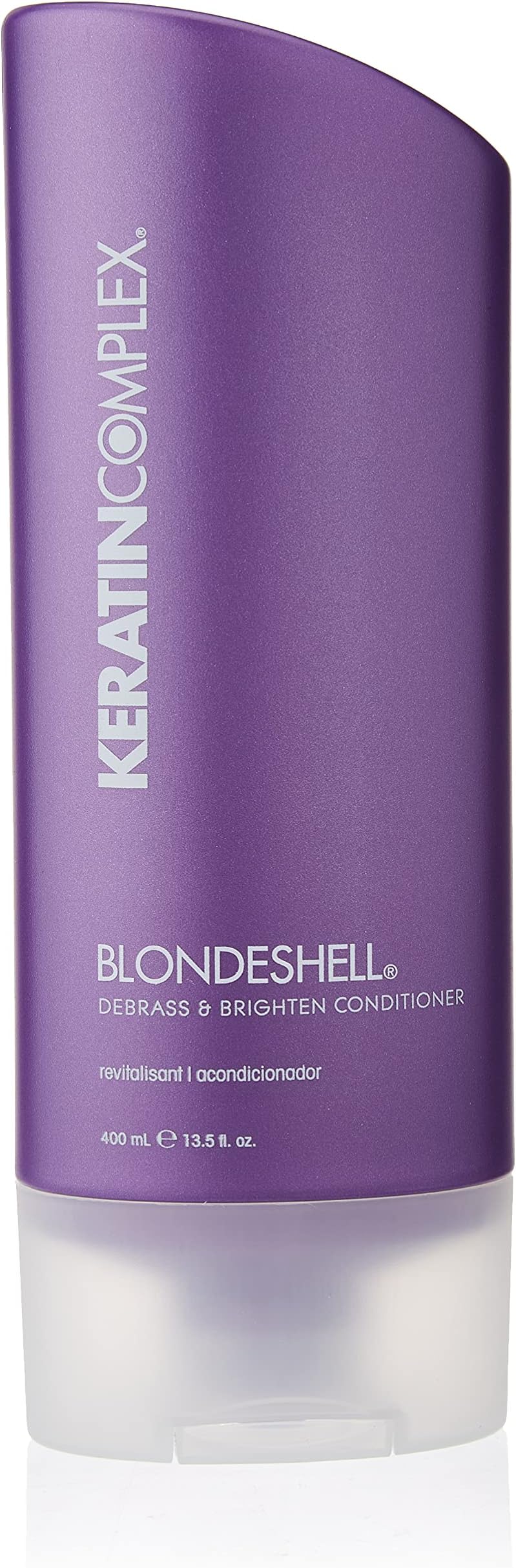 Keratin Complex Blondeshell Debrass & Brighten Purple Conditioner for Blonde Hair, 13.5 oz