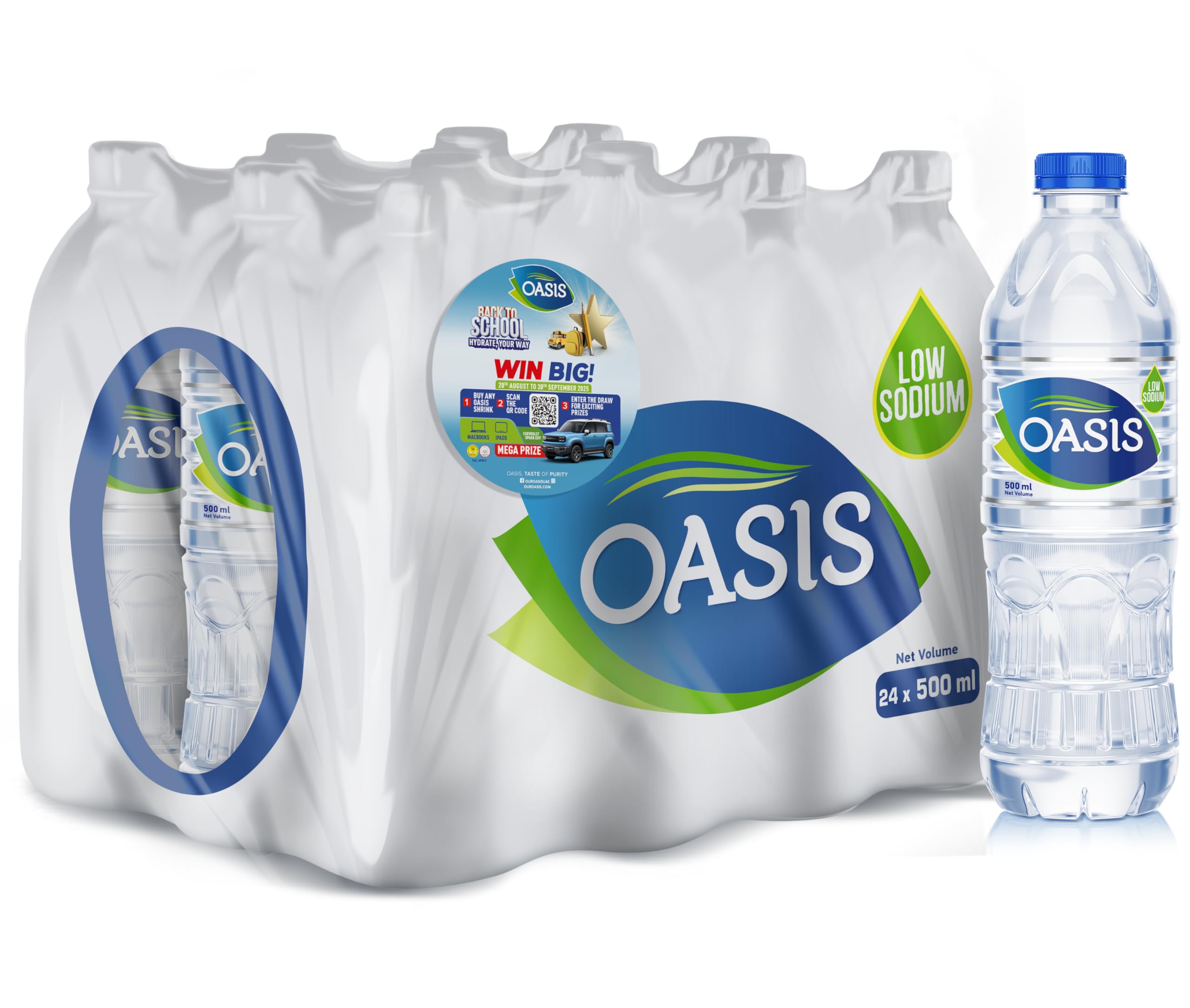 Oasis Still Drinking Water, 24 X 500 ml