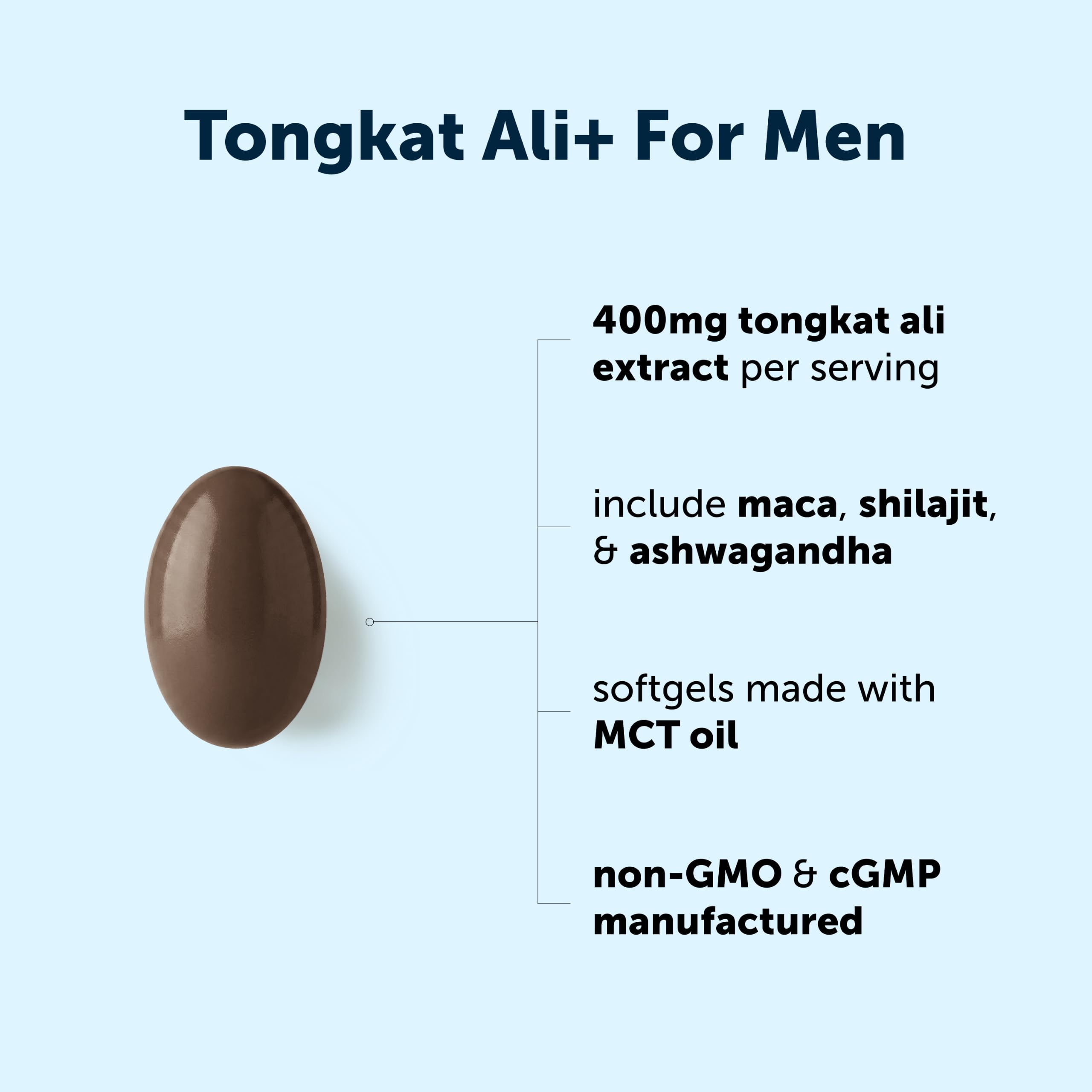 Micro Ingredients Tongkat Ali+ for Men, 240 Softgels | Made with MCT Oil — Amazon image 3