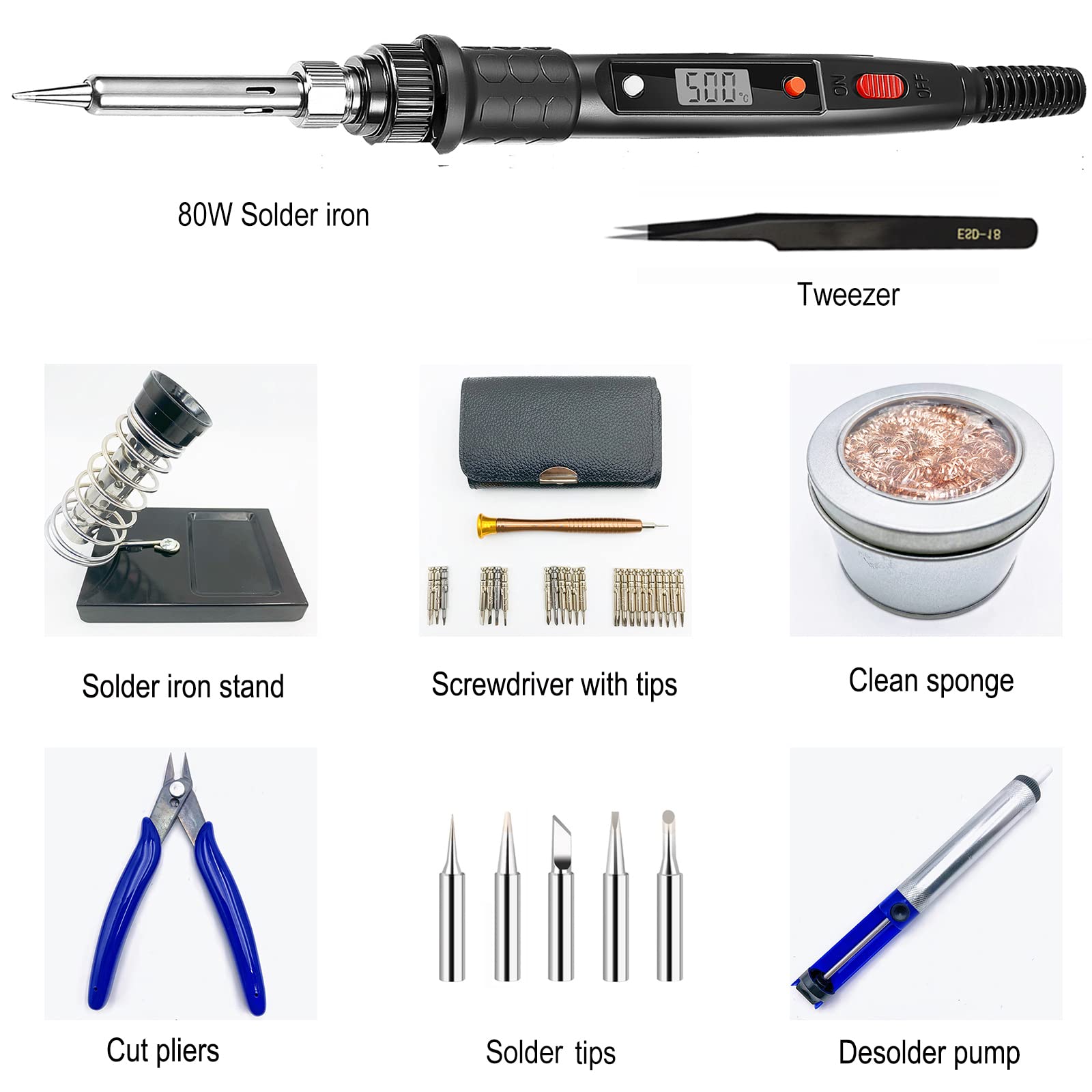 Soldering Tweezer With Stand - Third Hand Tool For Electronics & Hobby Work