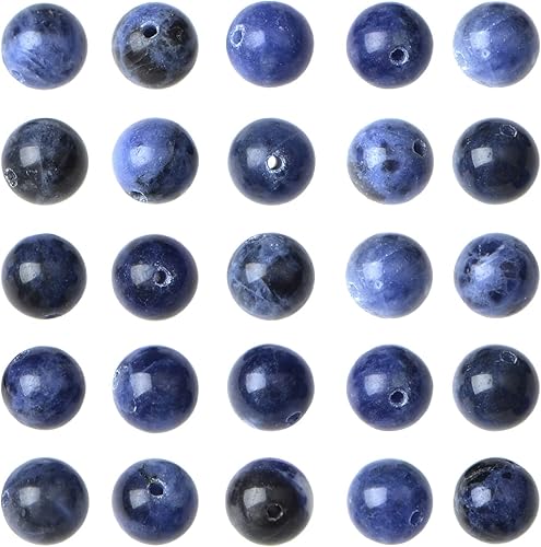 Miniatura 4 de AD Beads 8mm Natural Round Loose Beads 110 Pieces, for Making 108 Mala Prayer Beads Necklace, Bracelet & Yoga Meditation, Jewelry Design (Yellow