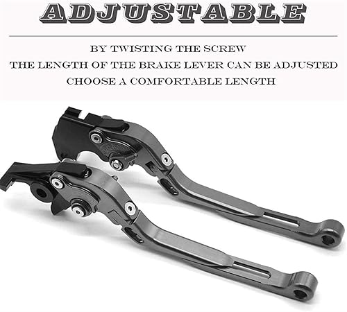 Miniatura 6 de WEJUSA for Yamaha XT660 X R Z 2004 2005 2006 2007 2008 2009 2010-2020 Motorcycle Adjustable Foldable Brake Clutch Lever Handle Grips Motorcycle