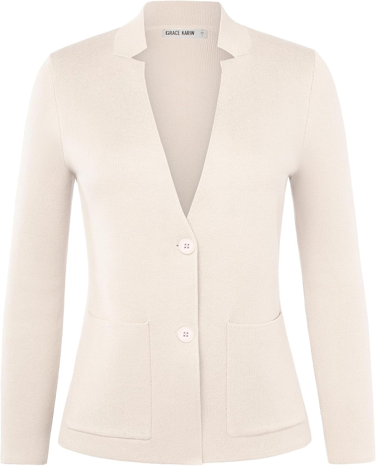 GRACE KARIN Women Sweater Blazer Business Casual Knit Cardigan 2026 Long Sleeve Suit Jackets Work Blazers with Pockets - Image 7