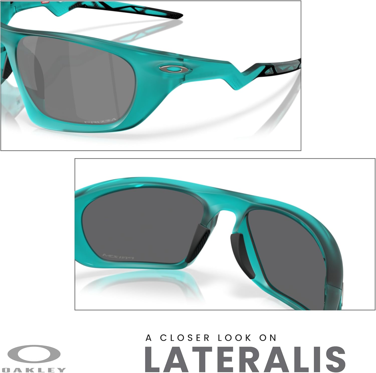 Oakley OO9431 Lateralis Rectangle Sunglasses For Men+ Bundle Accessory Leash Kit, Microfiber Pouch - Image 6