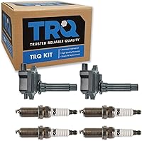 Vista 9 de Kit de Bobina de Encendido y Bujía de TRQ 8 Piezas Bujías de Iridio Compatibles con Toyota Tacoma 2005-2014 4Runner 2010 Tacoma 2015-2021