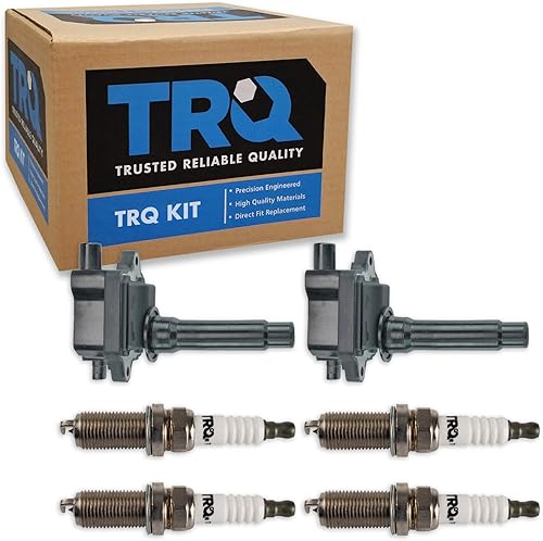 Miniatura 10 de TRQ Kit de bobina de encendido y bujía Iridium 12 piezas compatible con Ford Explorer 2020-2021 Police Interceptor Utility Lincoln Aviator con V6