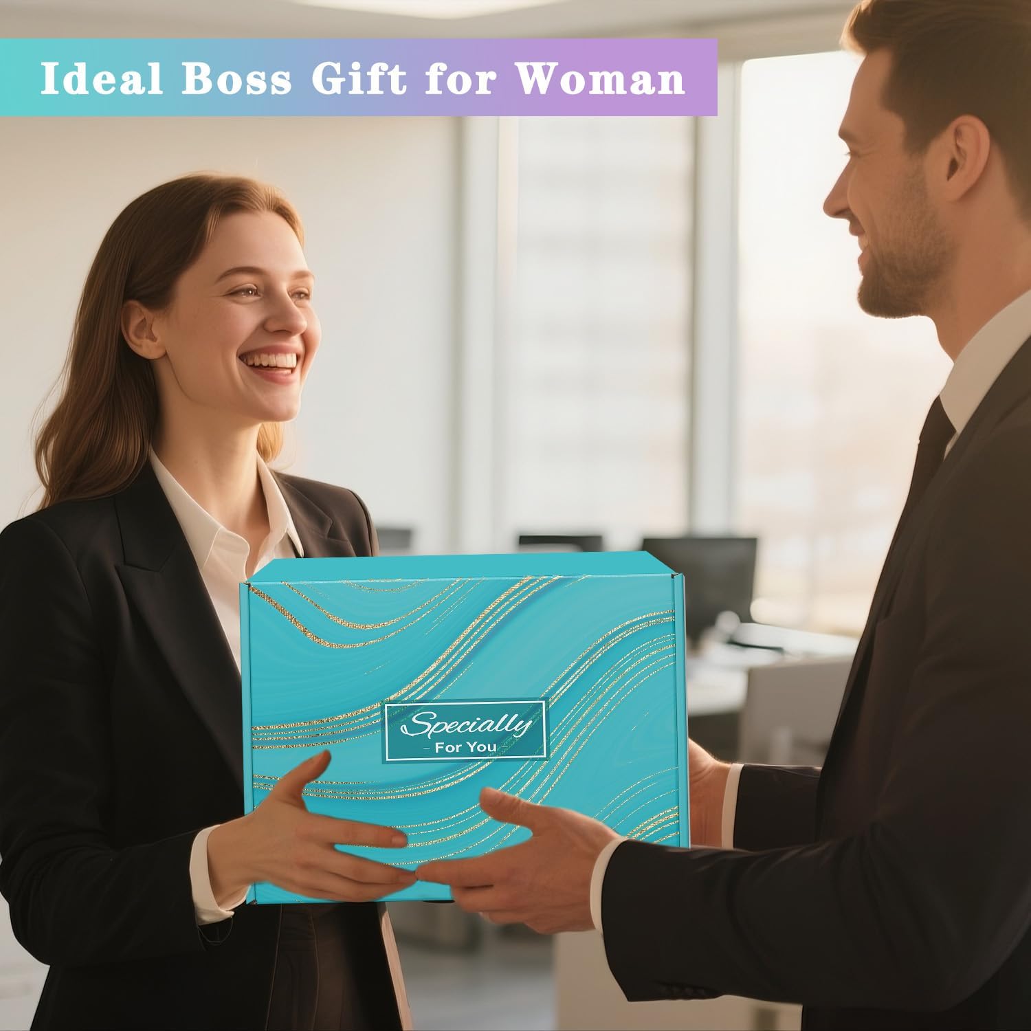 Boss Lady Gifts for Women, Best Boss Gifts for Women with 20 Oz Insulated Tumbler, Canvas Tote Bag, Makeup Bag, Scented Candle, Present for Bosses Day Valentines Day Female, Boss Present for Birthday - Image 7